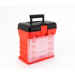 Subzonal - bo�te a outils 4 niveaux tiroir bo�te a outils en plastique grande bo�te de p�che vis pi�ces ...