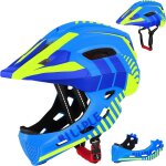 Subzonal - casques de vlo enfants casque intgral avec dtachable menton protection garon fille casque ...