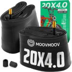 Subzonal - chambre a air 20x4 avec valve droite schrader (x2) - compatible avec fat bike / v�lo vtt / ...