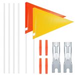 Subzonal - drapeau de vlo pour enfant, 2 pices drapeau de scurit haute visibilit fanion pour vlo ...