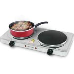 Subzonal - ehp - 218inox rchaud electrique a double plaque de 155 mm cuisinire electrique double portable ...