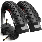 Subzonal - encamp velo pneus vtt 26 x 2. 25 pouces avec 57 - 559 chambre a air avec 48mm schrader - pair ...