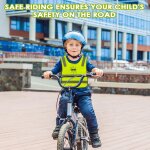 Subzonal - gilet jaune enfant 2 pcs, gilet de s�curit�, gilet reflechissant velo, gilet respirant r�fl�chissan ...