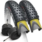 Subzonal - gravel velo pneu 29 x 2. 25 pouces avec 2x vtt chambre a air 29  - paire pliable tire 57 - ...