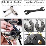 Subzonal - kit d'outils de rparation de vlo 7pcs avec cl 3 en 1 pour retirer la cassette, brise - ...
