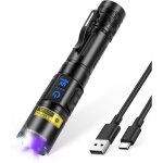Subzonal - lampe torche uv 395 nm lumi�re noire, lampes de poche de camping led puissante usb rechargeable, ...