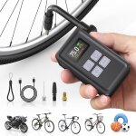 Subzonal - mini pompe a vélo, pompe a vélo electrique 150psi avec manomètre, arrêt automatique, valves ... Subzonal - mini pompe a vélo, pompe a vélo electrique 150psi avec manomètre, arrêt automatique, valves ...