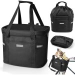 Subzonal - panier velo avant, panier velo chien amovible panier polyvalent de poign�e de bicyclette panier ...