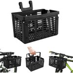 Subzonal - panier de v�lo pliant, noir, 31, 5 x 22, 5 x 20, 5 cm / 12, 4 x 8, 8 x 8, 0 pouces (ouvert) ...