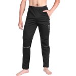 Subzonal - pantalon vtt homme polaire hiver chaud coupe vent impermeable sport de plein air velo cycliste ...