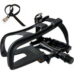 Subzonal - p�dale de v�lo avec des clip et des courroies. convient aux v�los rotatifs, aux v�los d'exercice, ...