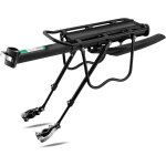 Subzonal - porte bagages v�lo arri�re vtt fixation tige de selle, transporteur avec reflecteur et garde ...