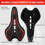 Subzonal - selle de vlo, selle gel ultra confortable ergonomique impermable respirante absorbant les ...