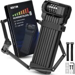 Subzonal - serrure de vlo pliable 120 cm, serrure de vlo serrure de vlo pliable avec code numro et ...