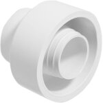 Subzonal - spares2go c�ne de chasse d'eau externe en caoutchouc blanc pour joint de cuvette flexible ...