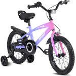 Subzonal - v�lo enfant 14 pouces, v�lo pour gar�on et fille avec roues stabilisatrices, cadre stable, ...