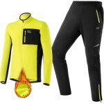 Subzonal - veste de cyclisme homme + pantalon de cyclisme homme en polaire pour hiver, v�tement v�lo ...