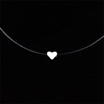 Sumeng - collier de perles carres transparentes pour femme, mode, perles de cristal, ligne de pche ...