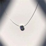Sumeng - collier de perles carrées transparentes pour femme, mode, perles de cristal, ligne de pêche ... Sumeng - collier de perles carrées transparentes pour femme, mode, perles de cristal, ligne de pêche ...