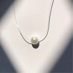 Sumeng - collier de perles carres transparentes pour femme, mode, perles de cristal, ligne de pche ...