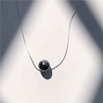 Sumeng - collier de perles carres transparentes pour femme, mode, perles de cristal, ligne de pche ...
