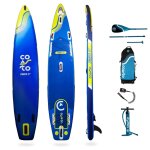 Sup paddle gonflable cruiser 13'1 - 398x78x15cm dropstitch double couche fusionn� pack pagaie leash pompe ...