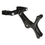 Support pour 2 porte bidon alu noir fixation chariot de selle (vendu a l unite sur carte)