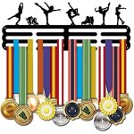 Supports d'affichage de mdaille de patinage artistique, cintres en acier robuste noir, supports d'affichage ...