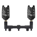 Support d'alarme de morsure de canne a pche, 2 ttes tlescopique pour carpe