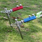 Support de canne a pêche réglable en alliage d'aluminium, support de canne universel pour carpe Support de canne a pêche réglable en alliage d'aluminium, support de canne universel pour carpe
