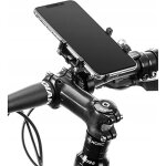 Support de guidon de v�lo - alupro - universal - noir - aluminium - rotation 360