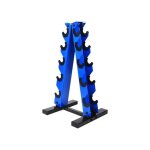 Support pour halt�res menciro 5 niveaux en acier forme a, rack de rangement robuste pour home gym, charge ...