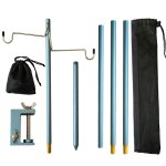 Support de lampe lanterne de camping ultra lger, en alliage d'aluminium dtachable, pour tente, suspension ...