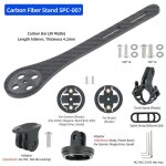 Support d'ordinateur de vlo en fibre de carbone, barre arc - en - ciel pour guidon aero, convient a ...