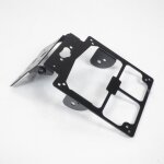 Support de plaque d immatriculation one repliable en aluminium noir pour moto neuf