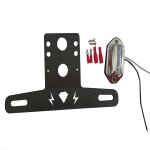 Support de plaque d'immatriculation utv avec eclairage led, compatible avec le droit de la rue, camion, ...