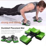 Support de positionnement pour haltres, avec protection du sol, 1 paire, accessoires pour musculation ...