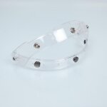 Support relevabe 3 pression ecran casque jet gasoline pour scooter / transparent