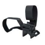 Support en silicone pour guidon de v�lo, lampe torche, barre de poign�e, accessoires de bicyclette, noir ...