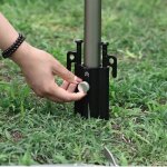 Support de tige d'auvent de camping en plein air, support de tige d'auvent renforcé coupe - vent pour ... Support de tige d'auvent de camping en plein air, support de tige d'auvent renforcé coupe - vent pour ...