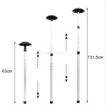 Support de voyage pour club de golf, ajustable, extensible, tige d'�pine dorsale, b�ton de protection ...