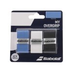Surgrip raquette de tennis babolat my overgrip x3 blanc
