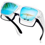 Surlunettes de soleil homme polarises, sur lunette, cyclisme, sport et loisirs protection uv400