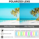 Surlunettes de soleil polarises sur - lunettes de soleil femme pour conduite, cyclisme, sport et loisirs ...