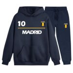 Survetement foot enfant inspiration madrid sweat et pantalon - bleu marine (taille 9 - 11 ans, couleur ...