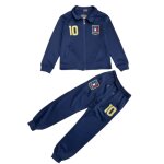 Surv�tement de football france enfant bleu marine en polyester