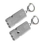 Suxm sifflet de survie en plein air en alliage d'aluminium sifflet de sauvetage d'urgence incendie haute ...