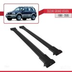 Barres de toit - fly - suzuki grand vitara 1998 - 2005 - aluminium - noir - charge utile < 300 kg