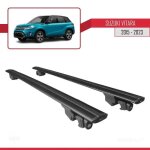 Barres de toit - suzuki - vitara 5d - aluminium - noir - compatible 2015 - 2023