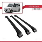 Compatible avec suzuki wagon r + 1998 - 2003 barres de toit ace - 1 railing porte - bagages de voiture ...